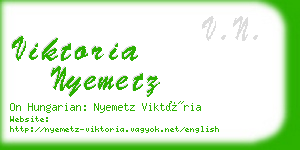 viktoria nyemetz business card